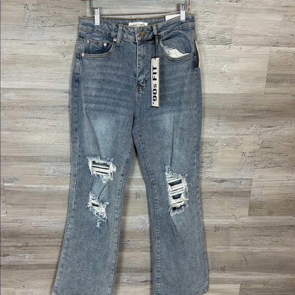 Almost Famous Distressed Blue Jeans